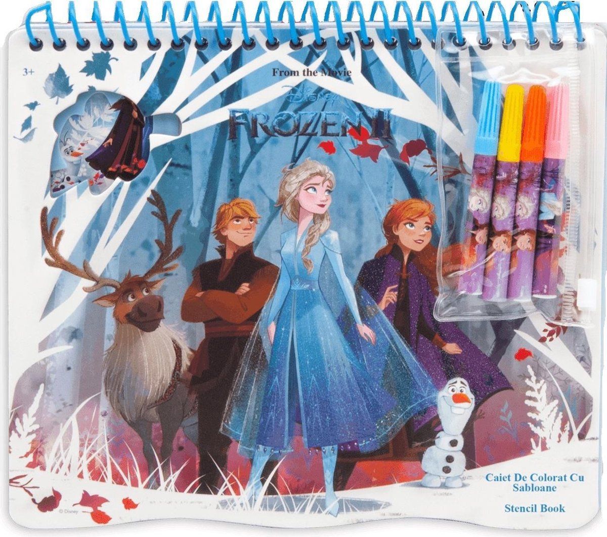 Disney Kleurboek Frozen II 20 x 21,5 cm Karton Blauw/wit 5-delig