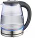 Klausberg KB7887 Bouilloire électrique – 1.8L, 2200W, Verre borosilicaté & Acier inoxydable 304, LED RVB, Contrôle de la température