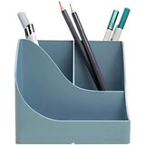 Exacompta AutentiK Pennenhouder 5 Compartimenten Kunststof Blauw, grijs