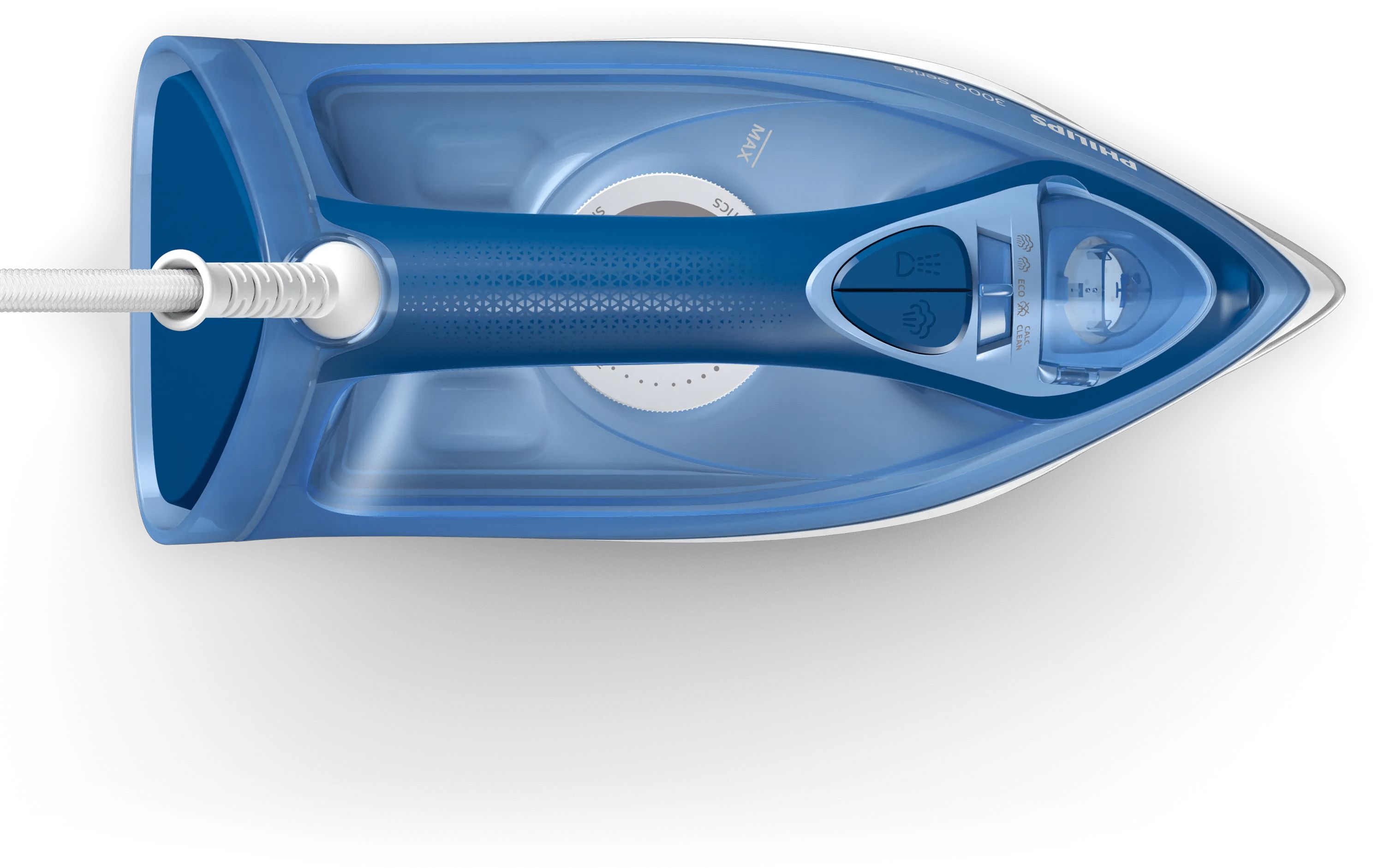 Philips 3000 Series DST3031/20 Steam Iron - Ceramic Soleplate, 2400W, Blue