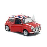 Mini Solido Mini Cooper 1997 - Redfire & Flag - Schaal 1:18