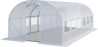 GFP TOOLPORT Tunnelkas 3x6m PE-zeil 180g/m² wit transparant