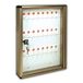 Aluminium box notitiebord sleutel cm 30 x 5 x 40-24 plaatsen/brons
