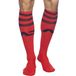 Addicted Chaussettes hautes BASIC SOCKS Rouge-Marine
