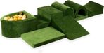 Viking Choice Foam speelset groen - ballenbak & 100 goud gele ballen - 7-delig