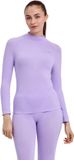 FALKE Warm Turtleneck sneldrogend functioneel shirt met lange mouwen dames paars - maat XS