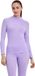 FALKE Warm Turtleneck sneldrogend functioneel shirt met lange mouwen dames paars - maat XS