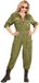 WIDMANN Costume de pilote de chasse femme - L - Vert - Tenue complète - Militaire - Polyester