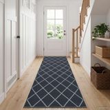 vidaXL Runner ORIZ 1150 gsm Zwart gaaspatroon