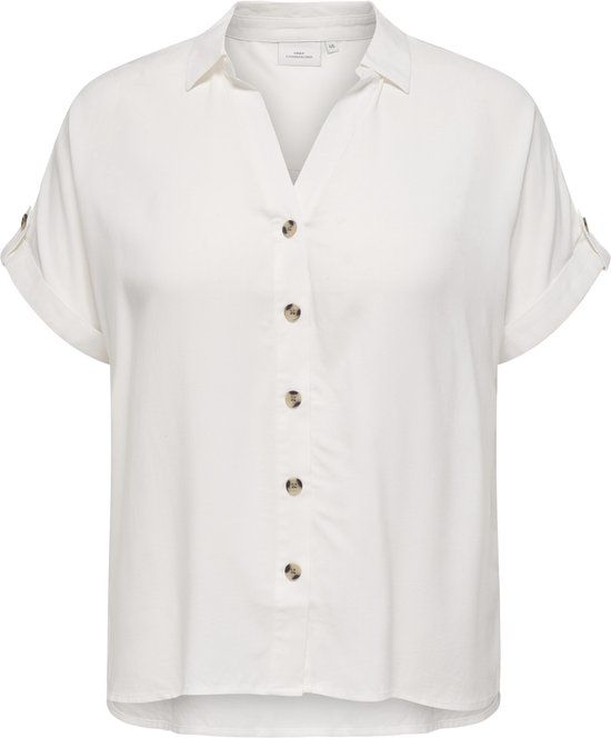 ONLY CARMAKOMA CARYASMIN SHIRT S/S WVN NOOS Dames Blouse