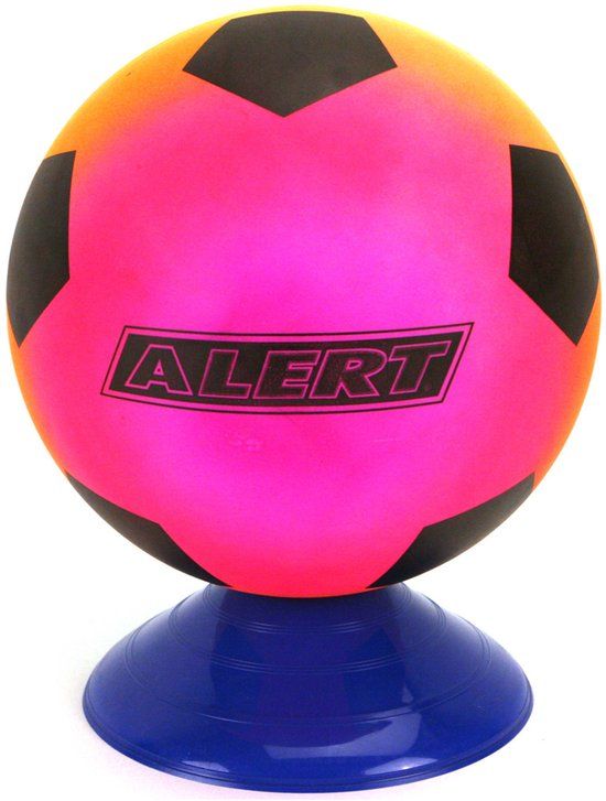 ALERT Voetbal PVC Regenboog Maat 5 200 Gr Meerkleurig
