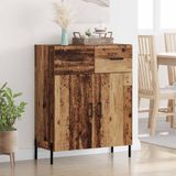 vidaXL Dressoir - Oud Hout - 69,5 x 34 x 90 cm