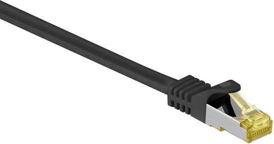 Wentronic 91590 - Cat 7 STP-kabel - RJ45 - 1 m - Zwart