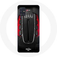 Audi RS Logo rood Maniacase Hoesje voor Samsung Galaxy A71