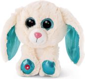 Nici Knuffel Glubschis Konijn Junior 15 Cm Pluche Wit/blauw