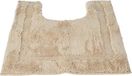 iDesign Spa toiletmat, microvezel polyester badkamertapijt met antislip achterkant voor het toilet, linnen, 58,42 x 53,34 x 0,25 cm