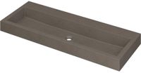 Wastafel INK Momento Wastafel Quartz Zonder Kraangat - 1200x450x90 mm - Grijs