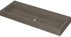 Wastafel INK Momento Wastafel Quartz Zonder Kraangat - 1200x450x90 mm - Grijs