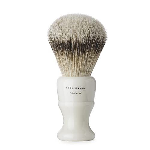 Acca Kappa Brocha de Afeitar Tejón Punta Plata Marfil XL - 8008230015353