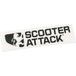 Scooter-Attack Autocollant, noir