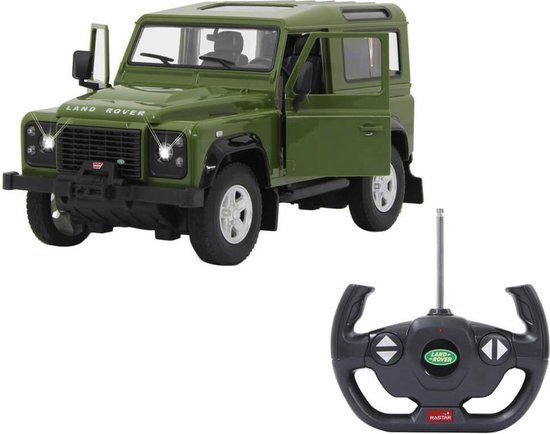 Rastar RC Land Rover Defender - 1:14 - Groen - 40 MHz