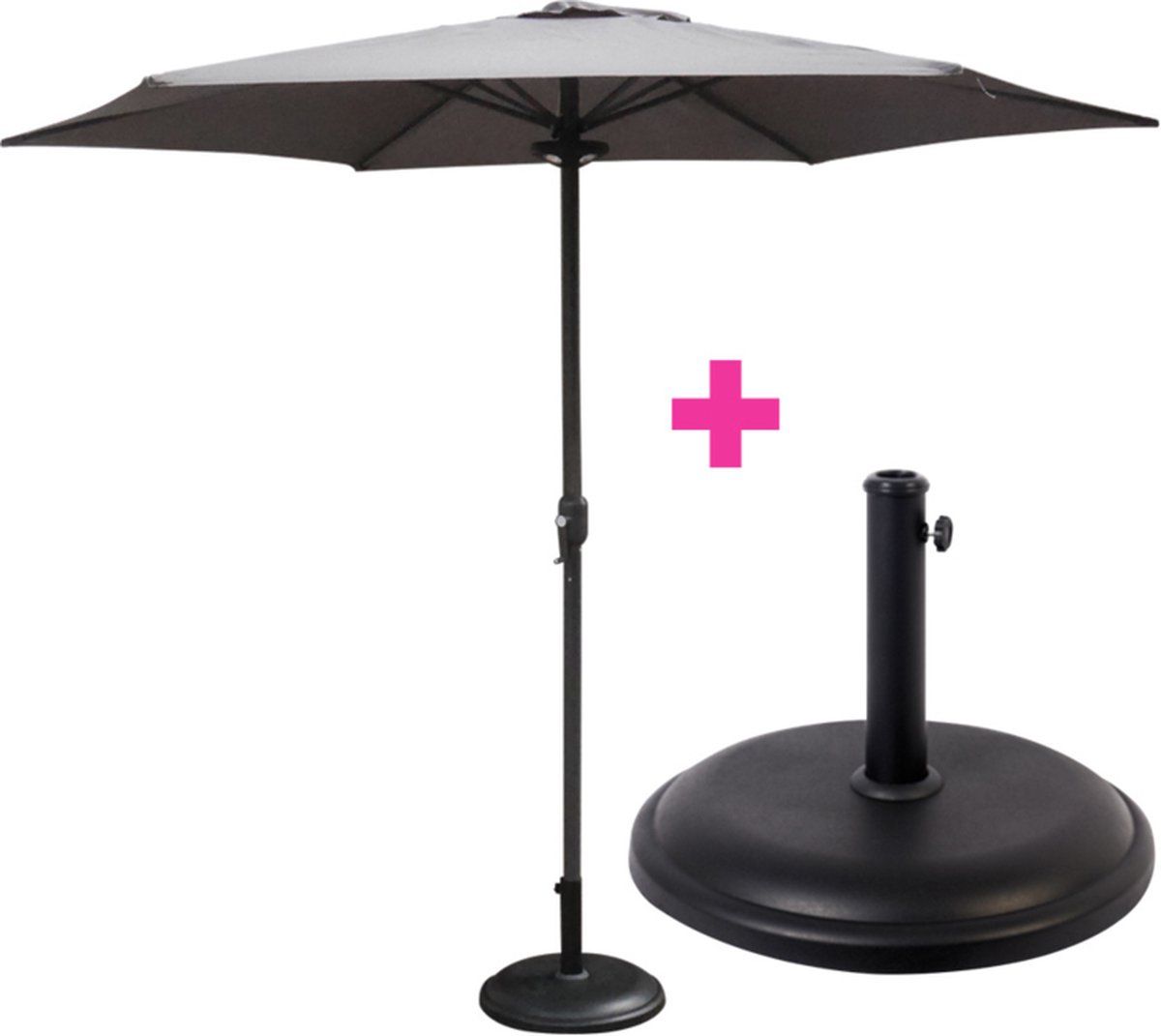 Pied De Parasol Outsunny 25 Kg En Granit Pour Parasol Demi Rond Mat 32 38 48 Mm Pied De Parasol Stable Pour Jardin Et Balcon 96052509