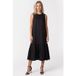 ARKET Gaelle Robe à Volants Noir Taille : 40