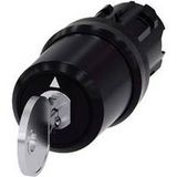 Siemens 3SU10005BL010AA0 3SU1000-5BL01-0AA0 Sleutelschakelaar 1x aan/uit/aan 2 x 45 ° IP66, IP67, IP69/IP69K 1 stuk(s) Piece