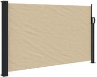 vidaXL - Windscherm - uittrekbaar - 120x500 cm - beige