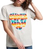 Superdry Vintage Scripted Infill T-shirt Vrouwen - Maat 42