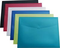 EXXO # 93300 A3 Action Wallet - Assorted Colors - 6 Pieces