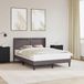 Maison Exclusive - Lit cadre avec bandes lumineuses LED, gris, 140 x 190 cm, similicuir