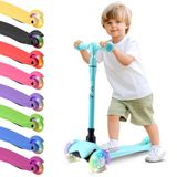 Hurtle Step voor Jonge Kinderen met Verlichte LED Wielen, Driewielerstijl Stabiliteit, Lichtgewicht, Draagbaar, Ideaal voor Binnen/Buiten Gebruik, Geschikt voor Leeftijden 2-5