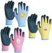 3 paires de gants de jardinage en latex pour enfants de 5 à 9 ans