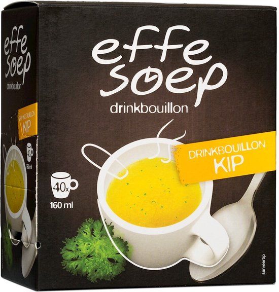Effe Soep Effe Drinkbouillon Kip - 40 x 160ml