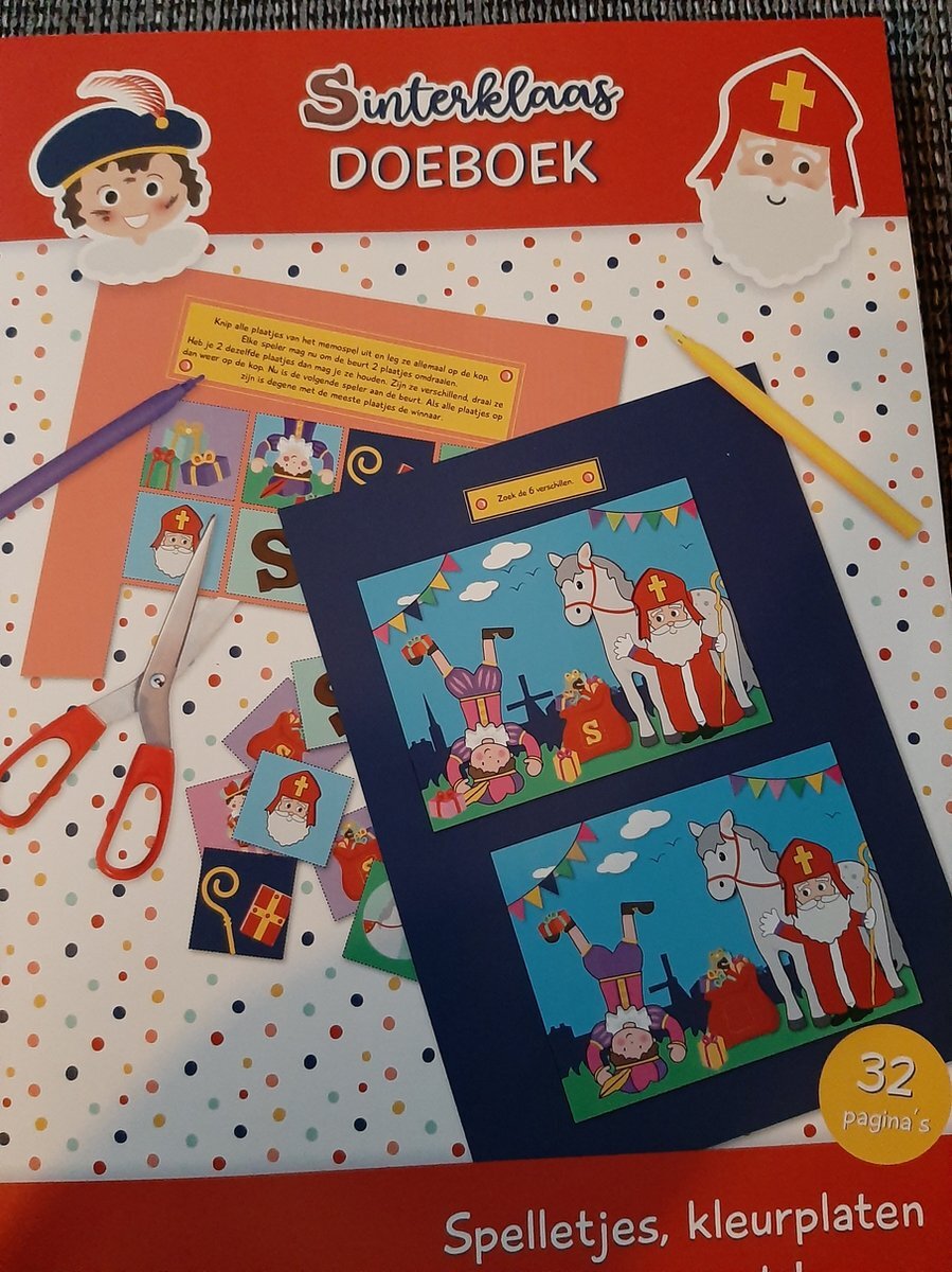 DP Factory Sinterklaas Doeboek - Spelletjes kleurplaten en puzzels / 32 blz