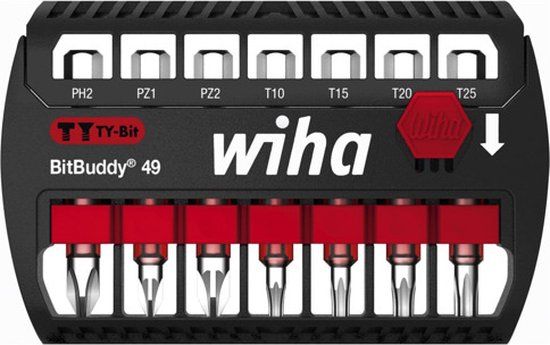 Wiha SB7946-TY904 BitBuddy Bitset - 7-delig - 49mm - Phillips