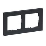 Legrand 765482 Seano+ 2-voudig frame, halogeenvrij thermoplast, antraciet