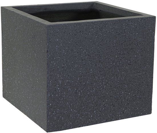 Merkloos Mcollections Terrazzo Cubi W28H28 bloempot fiberclay clayfibre