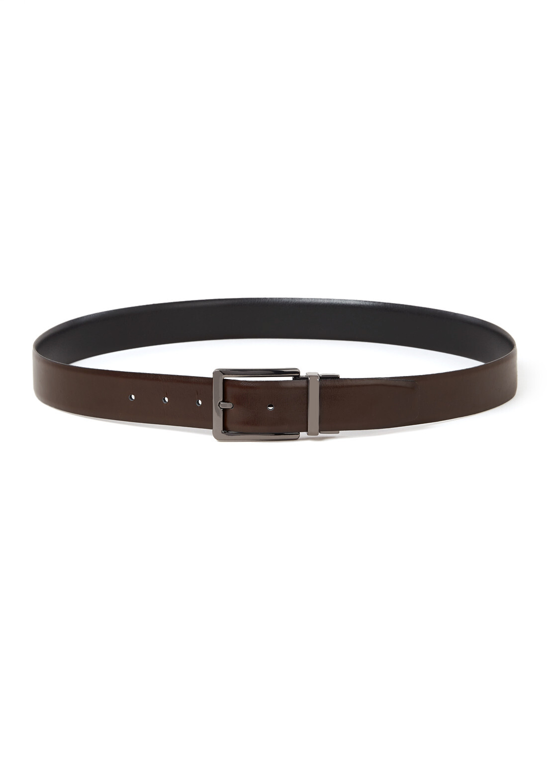 Dune London Opra Reversible riem van leer