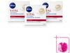 NIVEA VITAL Anti-Rimpel Dagcrème - Versterkende Gezichtsverzorging - 50 ml - 3 Stuks
