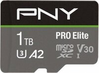 PNY Pro Elite 1TB MicroSDXC UHS-I Class 10 - 100MB/s Lezen / 90MB/s Schrijven