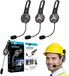 Trio Système Intercom Bluetooth - 1 km Portée, Mains libres, Réduction du bruit
