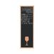Bi-Office, Combi Memo- en Blackboard Back2Chalk Vino, krijtbord met grenen frame, 20x60cm