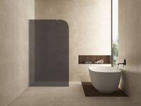 Wiesbaden Curvea inloopdouche 1200 x 2000 x 8 mm nano rookglas