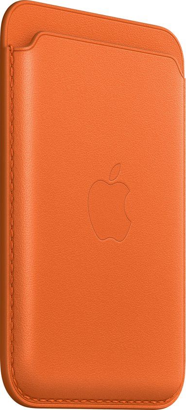 Apple Leren kaarthouder met MagSafe geschikt voor iPhone - Oranje