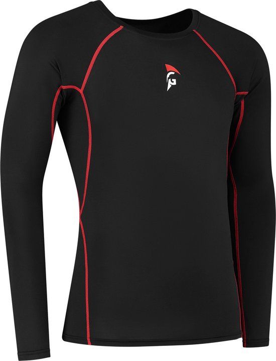 Gladiator Sports Compressie Sportshirt - Heren - Zwart - Maat S