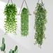 Ibenzoa® Set van 3 kunsthangplanten met realistische uitstraling voor binnen en buiten decoratie