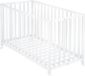ROBA Lit bébé, pliable, 60 x 120 cm, avec roulettes, blanc