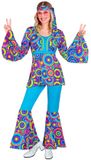 Widmann Disco Bubbels Jaren 70 Style Vrouwen Kostuum Blauw XS